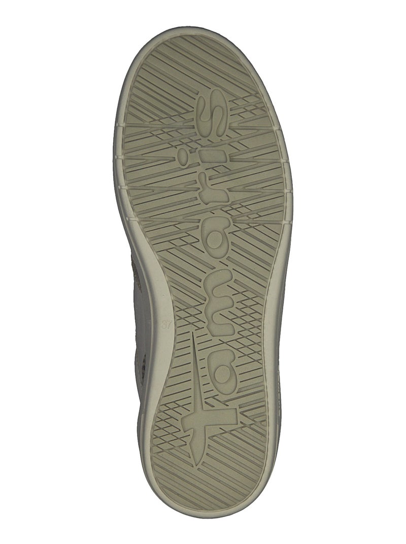 Basket Plate Cuir Tamaris Blanc - Kiabi