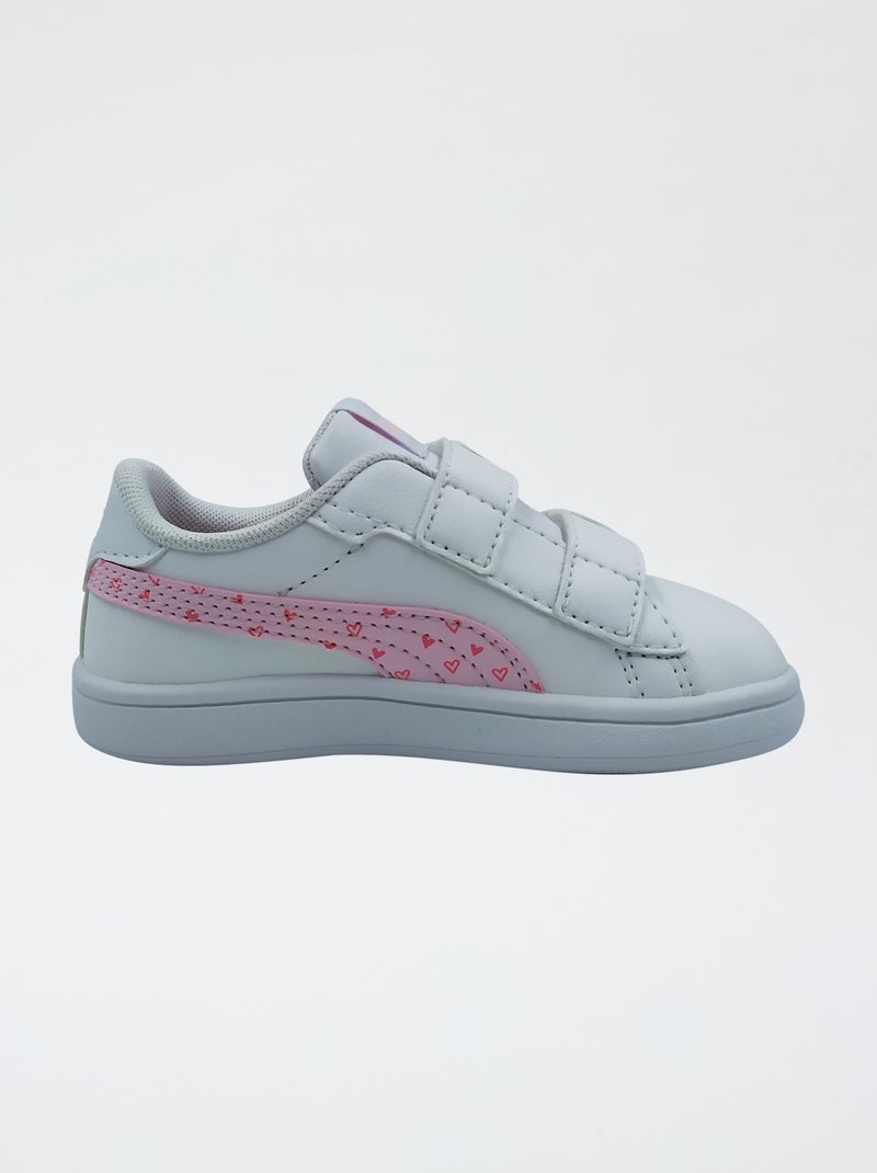 Basket 'PUMA' à scratchs Blanc - Kiabi