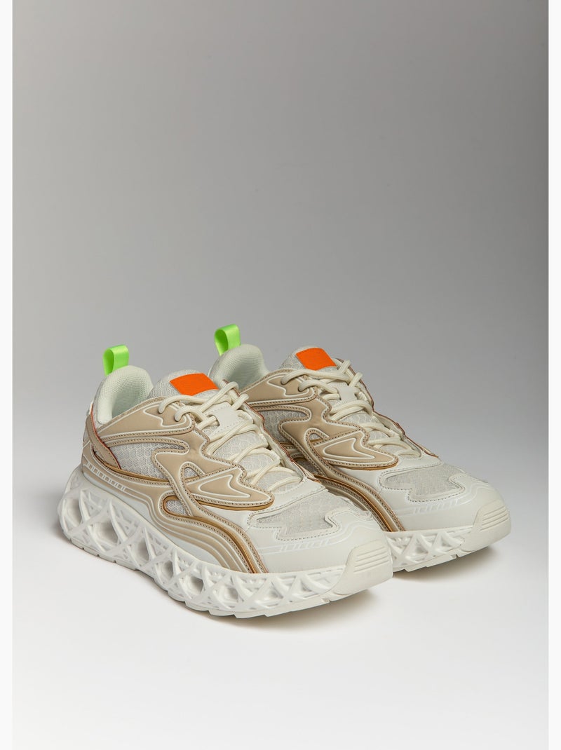 Basket sato  femme - sae paris Beige - Kiabi