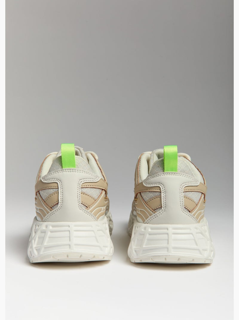 Basket sato  femme - sae paris Beige - Kiabi