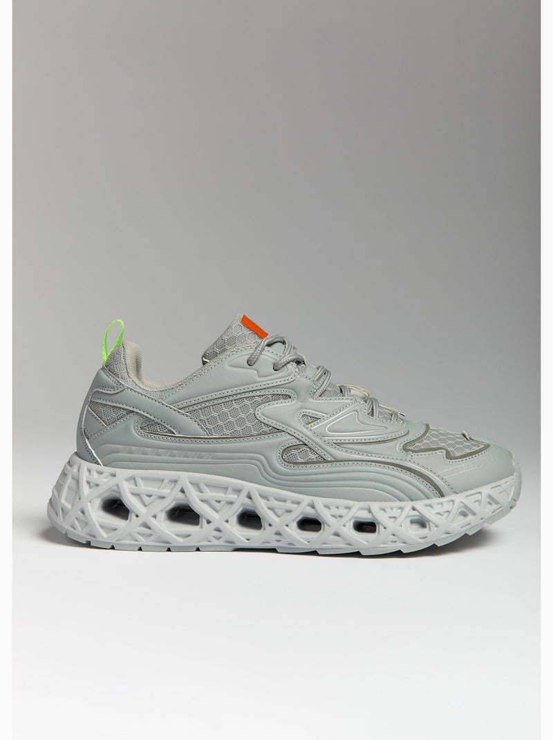 Basket sato  femme - sae paris Gris - Kiabi