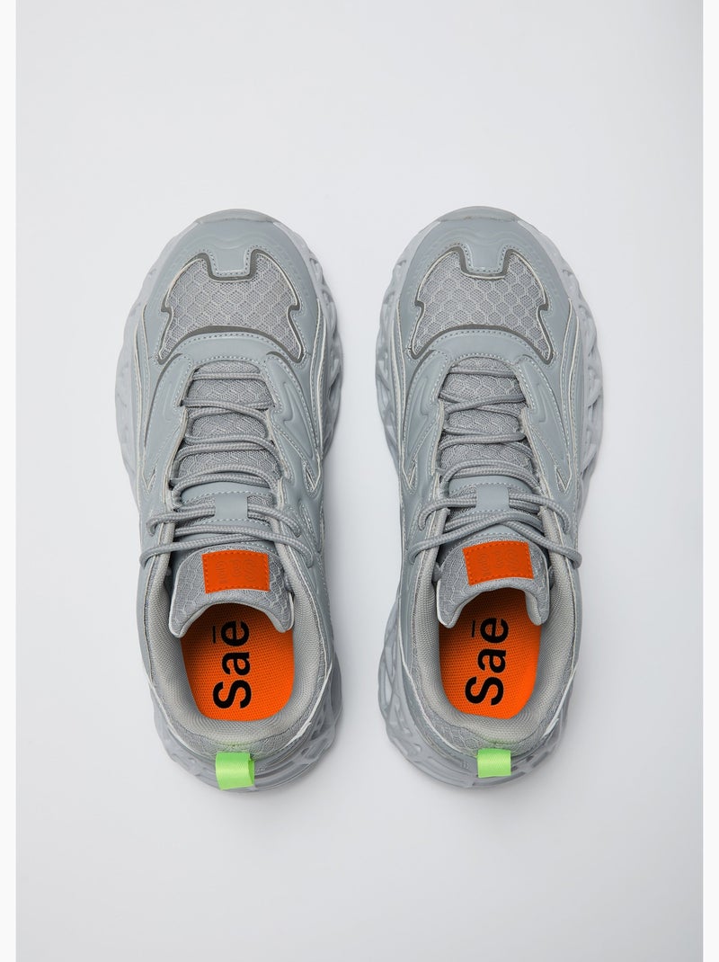 Basket sato  femme - sae paris Gris - Kiabi