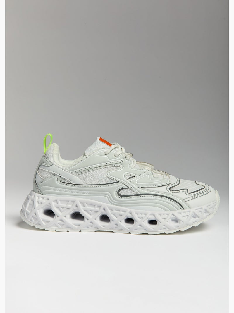 Basket sato  femme - sae paris Gris - Kiabi