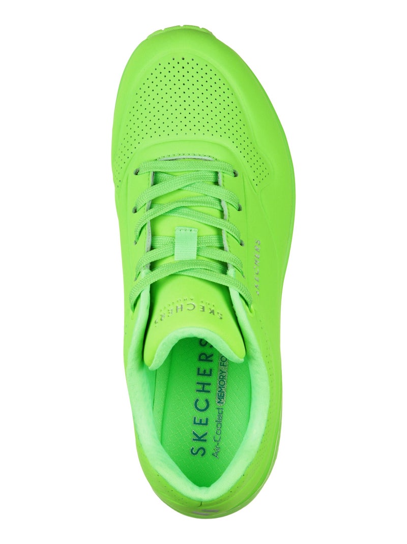 Basket Skechers Night Shades Noir Vert clair - Kiabi