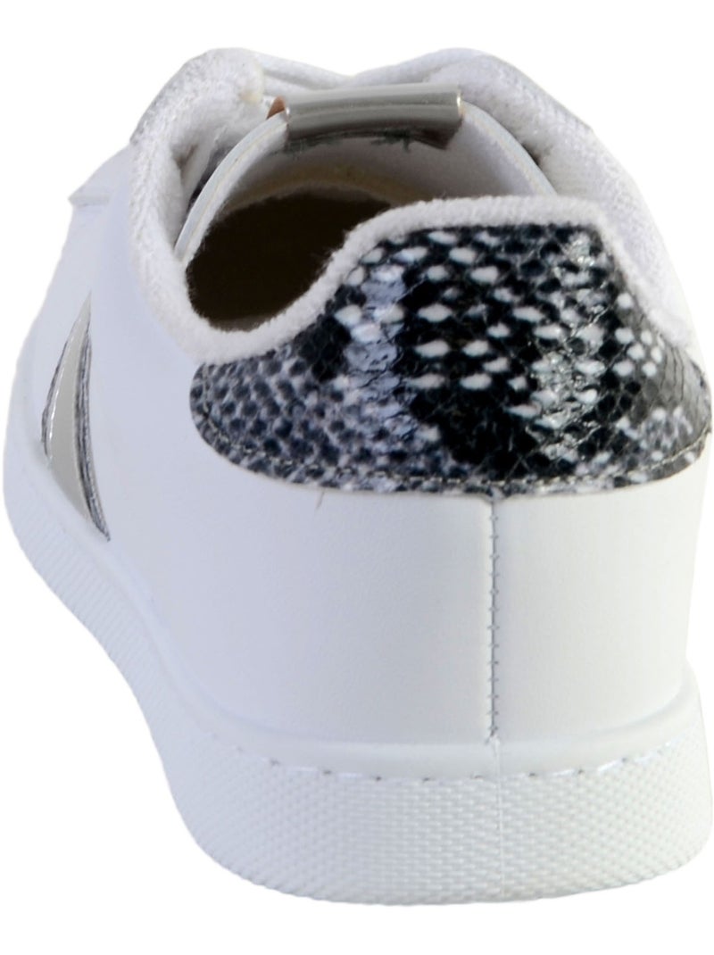 Basket Victoria 1 Blanc Gris Noir - Kiabi
