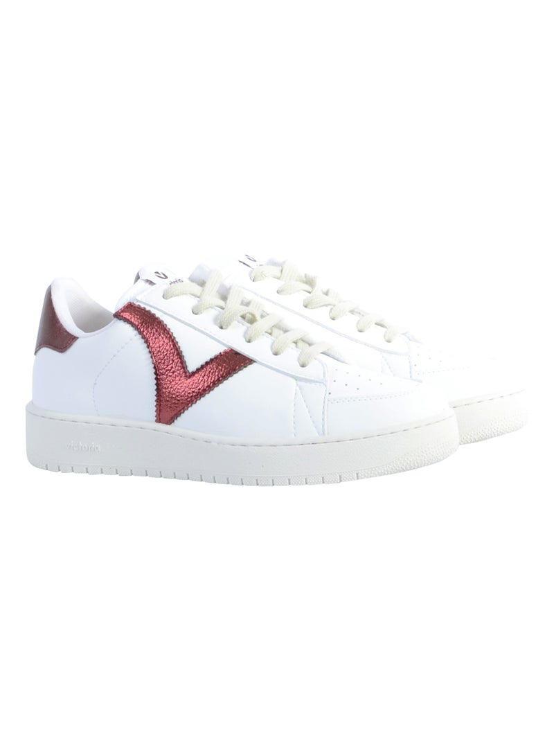 Basket  Victoria Blanc Bordeaux - Kiabi