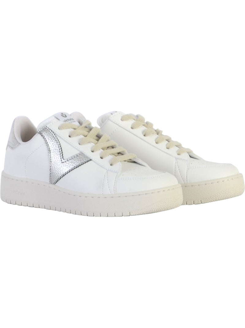 Basket  Victoria Blanc Gris Noir - Kiabi
