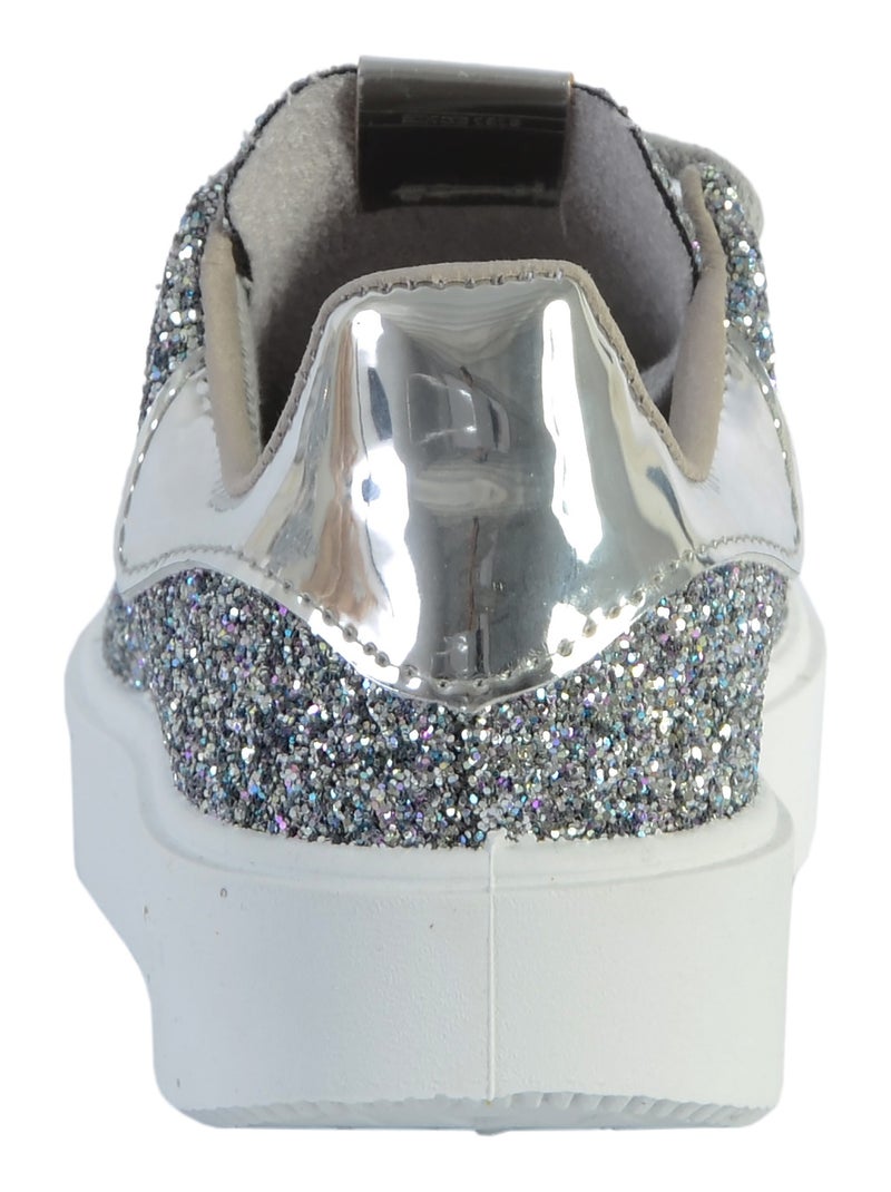 Basket Victoria Blanc Gris Noir - Kiabi
