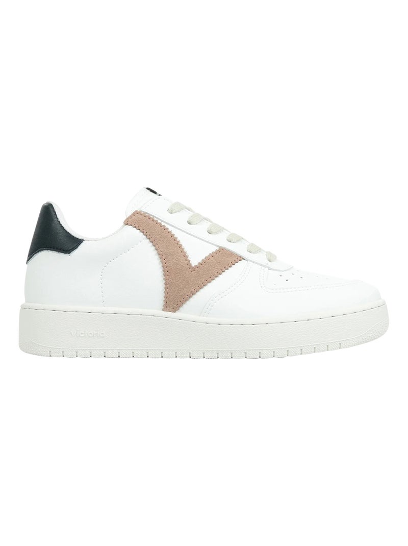 Basket  Victoria Blanc / Noir / Rouge - Kiabi