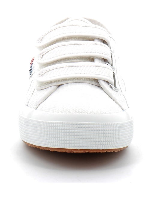 Baskets - 2750 cot 3 Strapu Coton w - Blanc - Kiabi