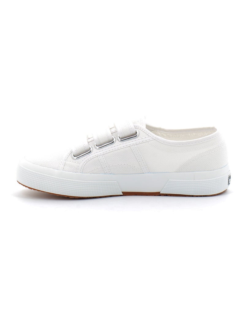 Baskets - 2750 cot 3 Strapu Coton w - Blanc Blanc - Kiabi