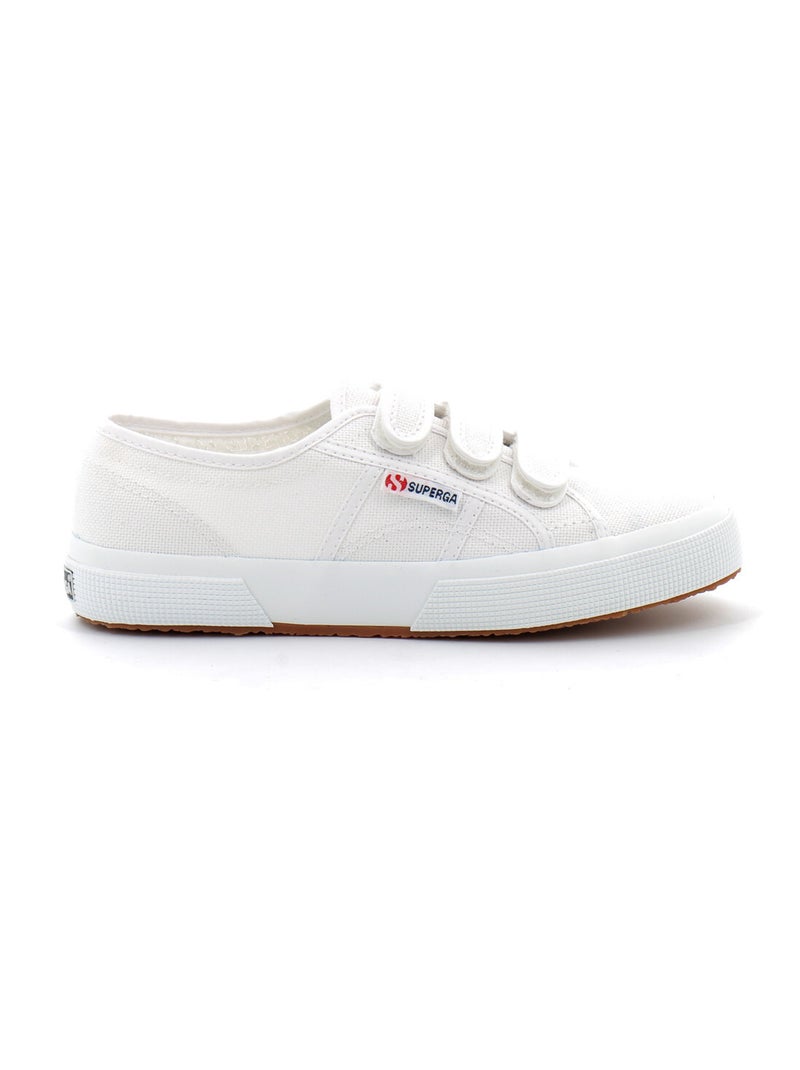 Baskets - 2750 cot 3 Strapu Coton w - Blanc Blanc - Kiabi
