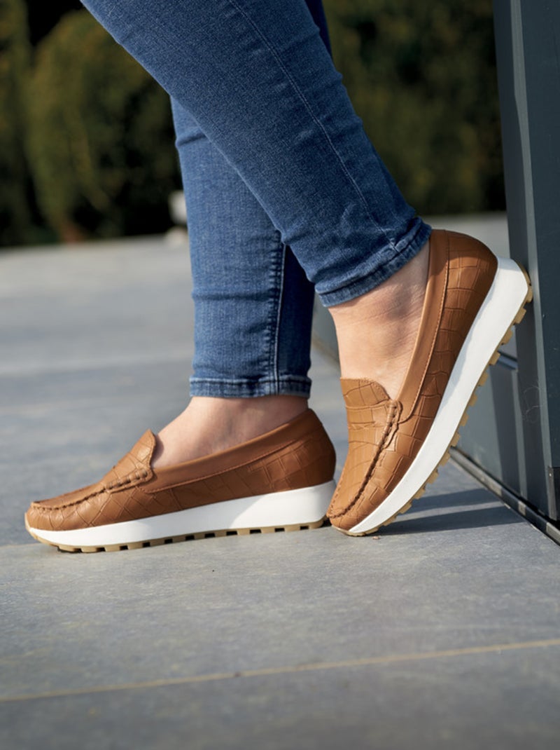 Baskets - Modèle Apoline Camel - Kiabi