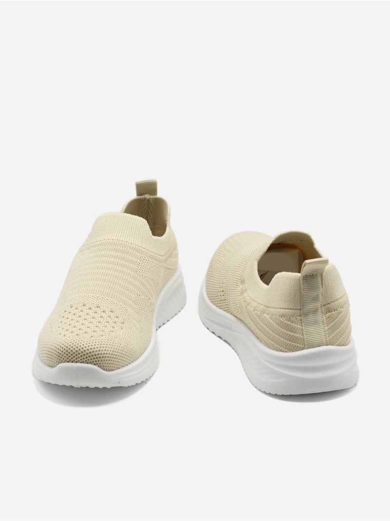 Baskets à enfiler Beige - Kiabi
