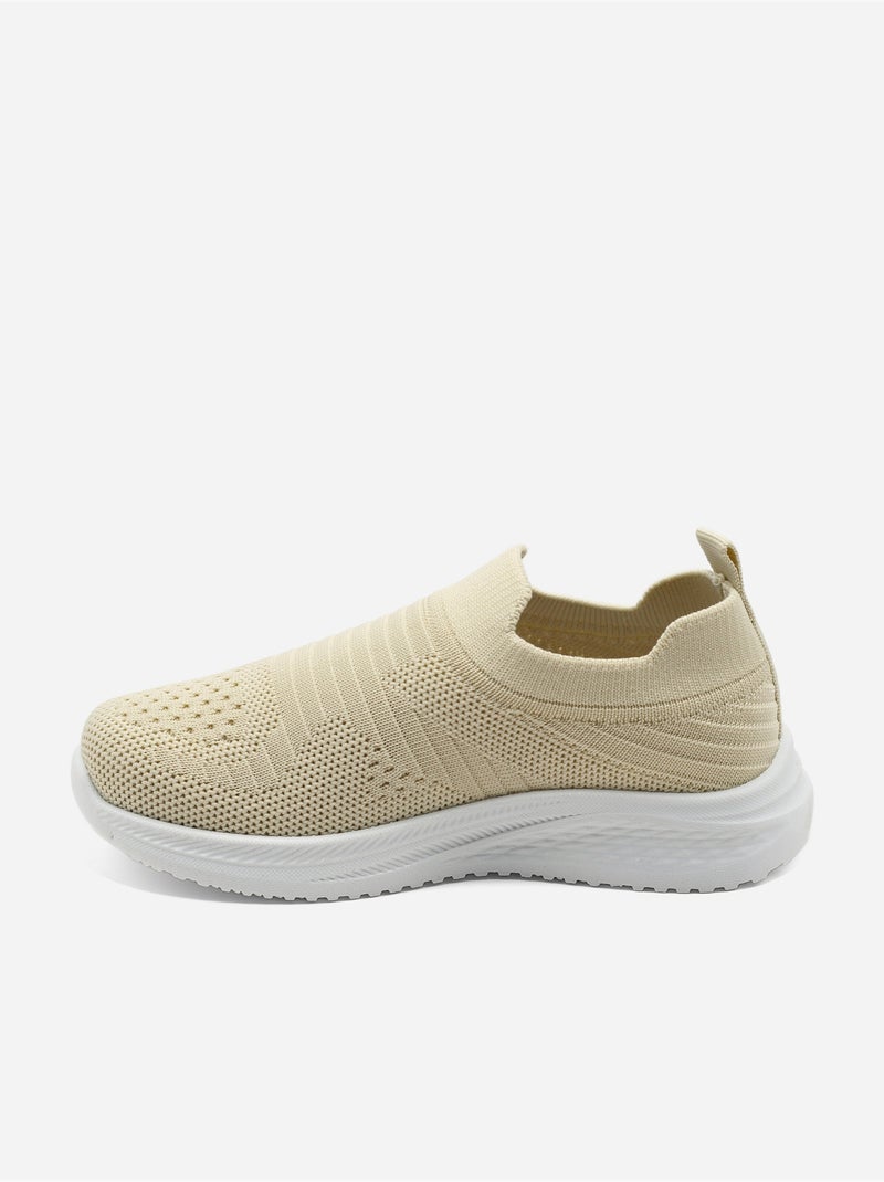 Baskets à enfiler Beige - Kiabi