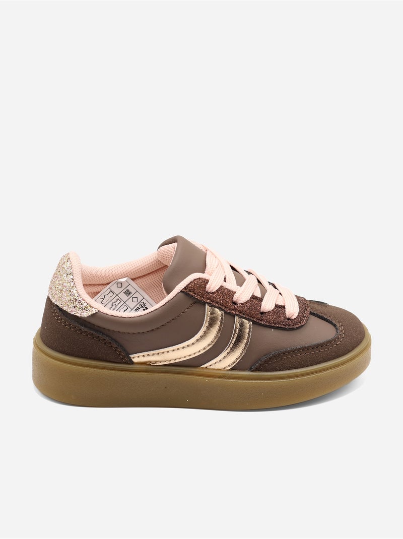 Baskets a lacets - Doremi Marron - Kiabi