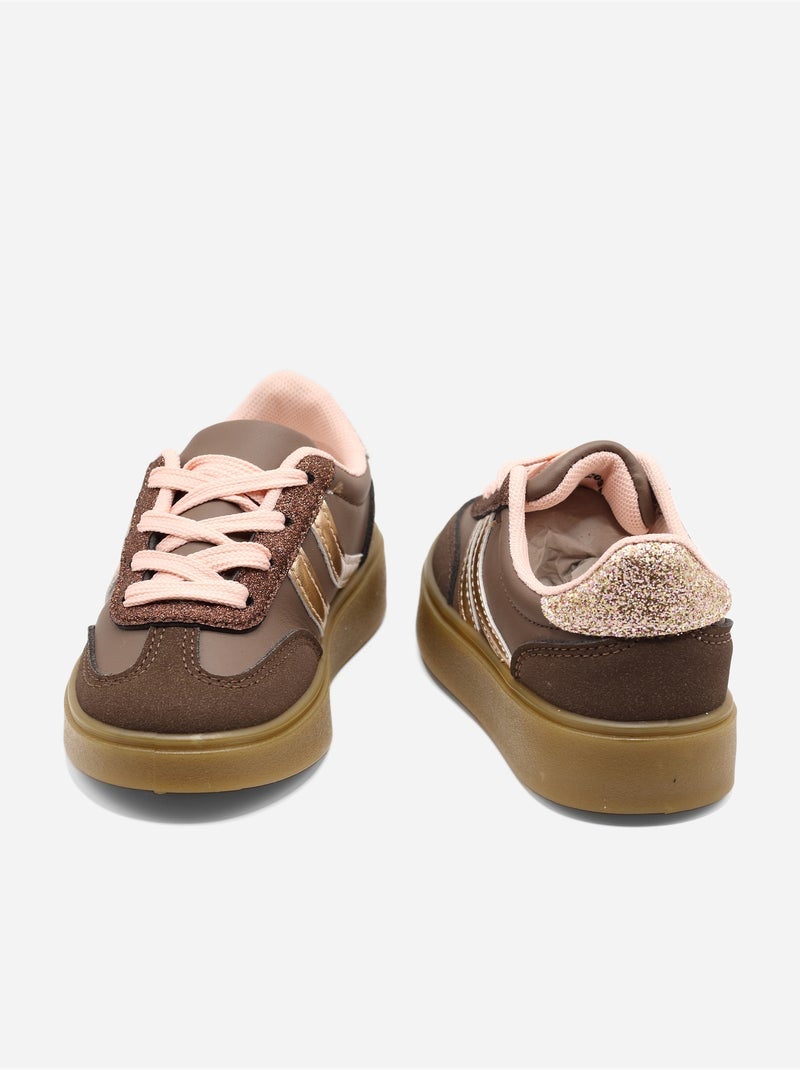 Baskets a lacets - Doremi Marron - Kiabi