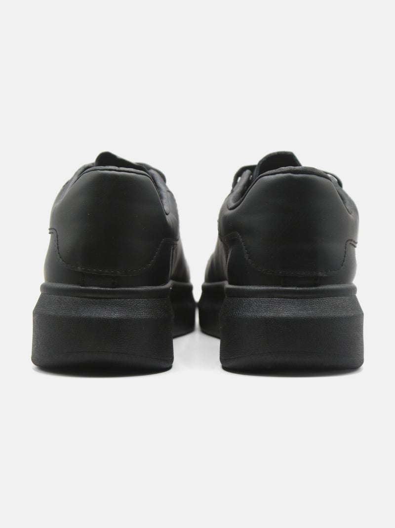 Baskets a lacets - Uomo Noir - Kiabi