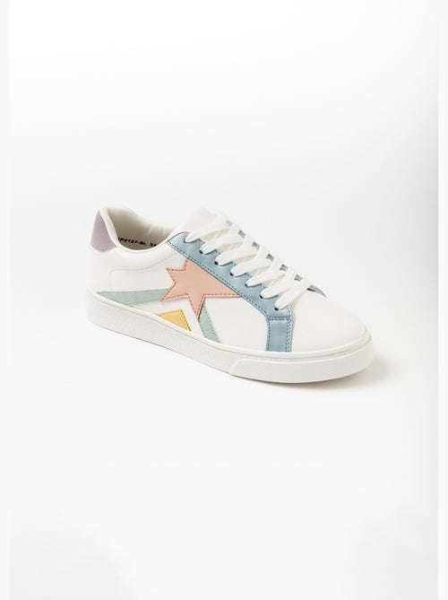 Baskets à lacets bicolores - AFIBEL - Kiabi