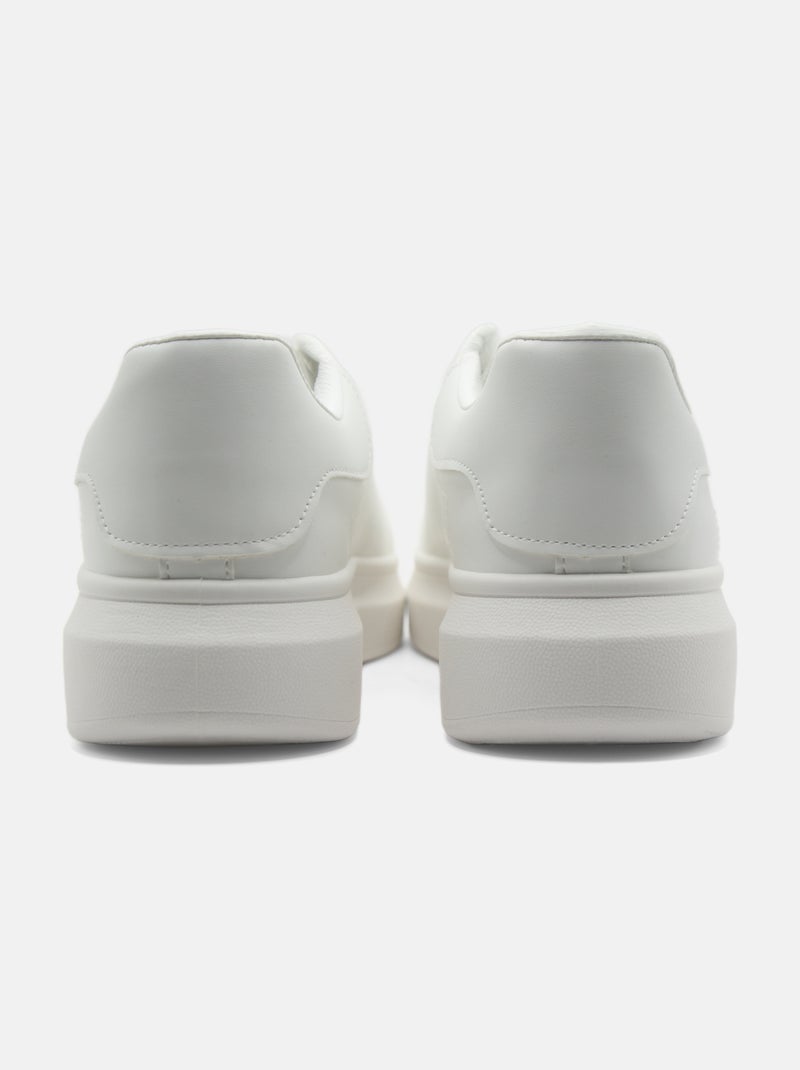 Baskets a lacets Blanc - Kiabi