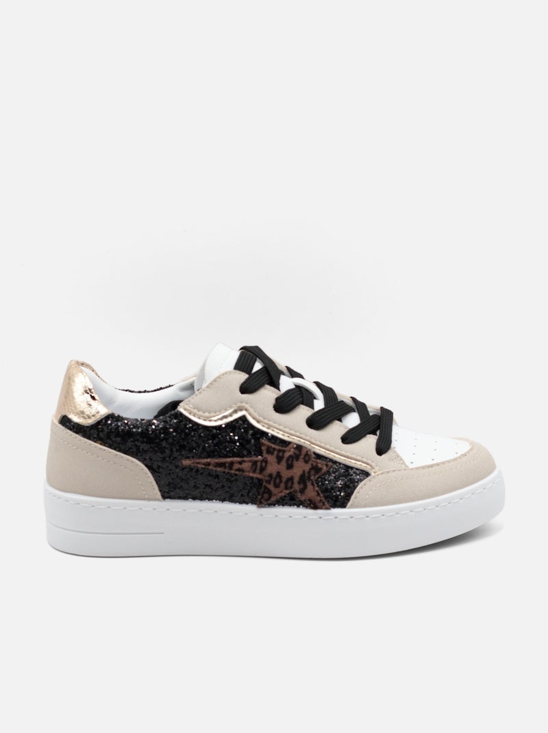 Baskets a lacets Blanc - Kiabi