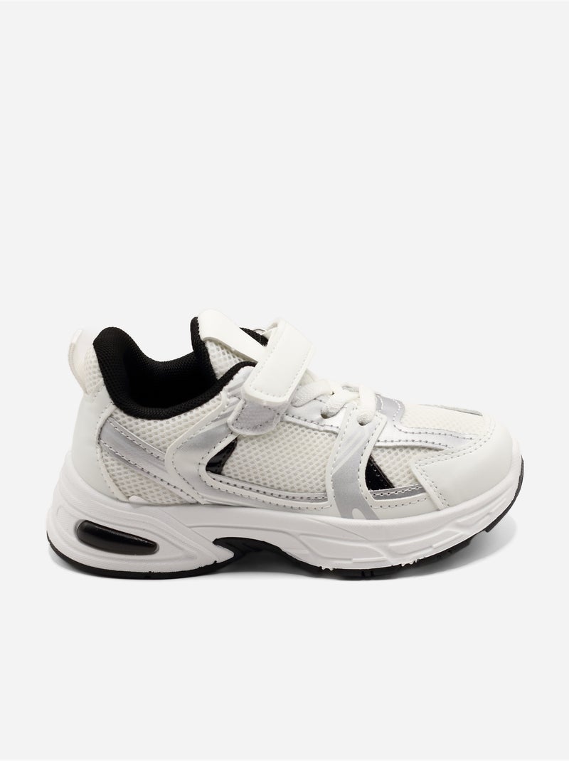 Baskets a lacets Blanc - Kiabi