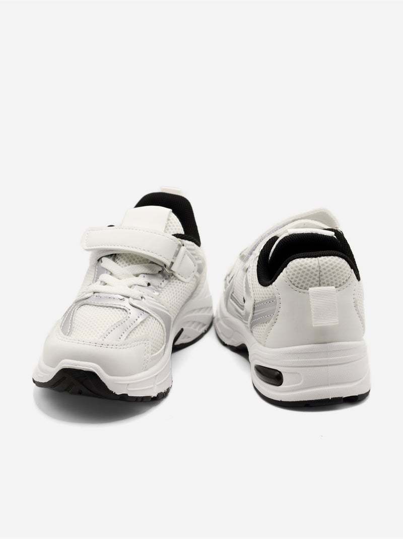 Baskets a lacets Blanc - Kiabi