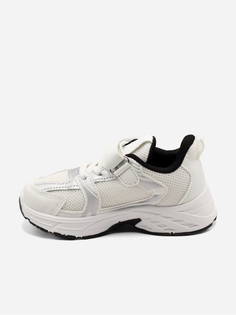 Baskets a lacets Blanc - Kiabi