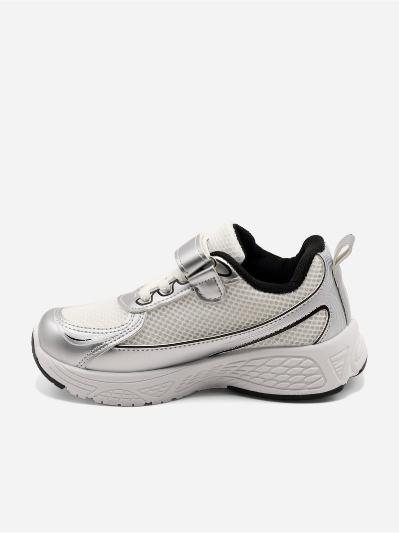 Baskets a lacets Blanc - Kiabi