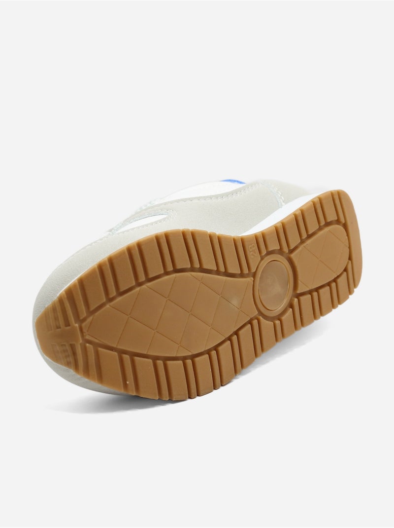 Baskets a lacets Blanc - Kiabi
