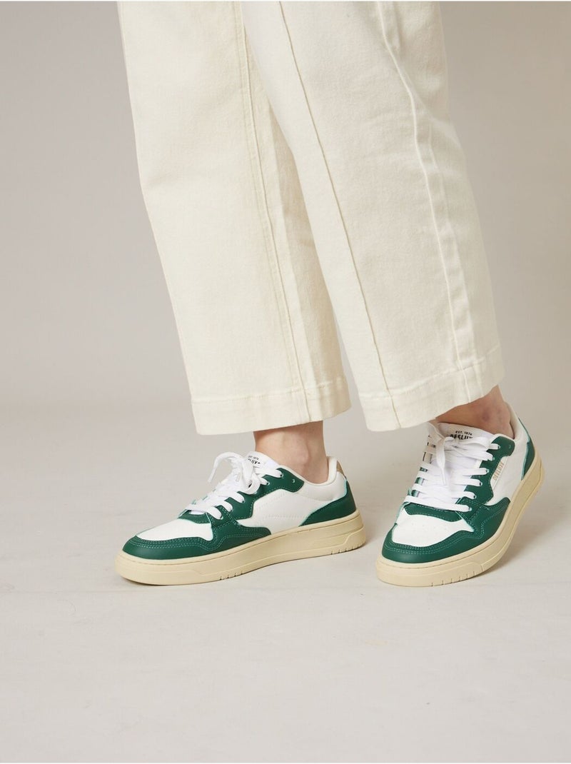 Baskets à lacets  'Deeluxe' Vert - Kiabi