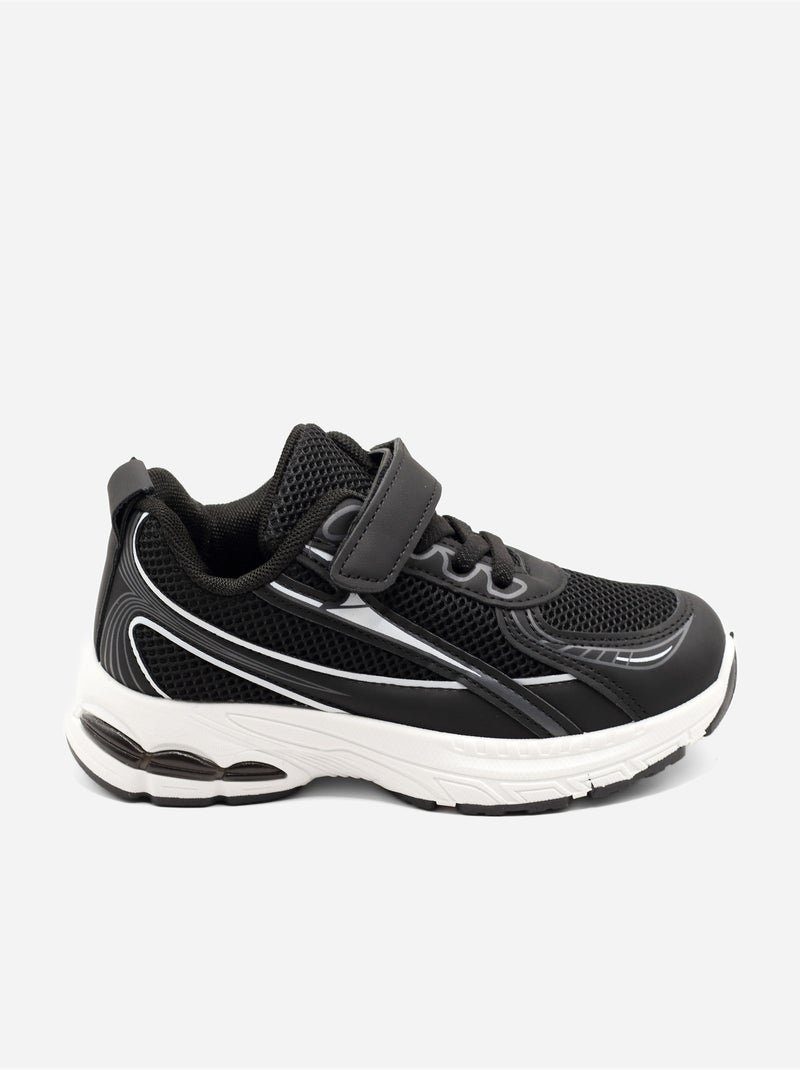Baskets a lacets Noir - Kiabi