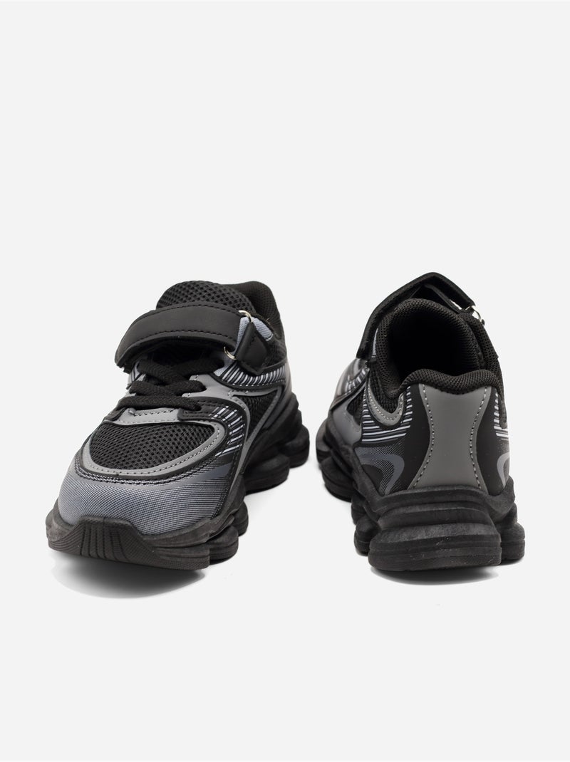 Baskets a lacets Noir - Kiabi