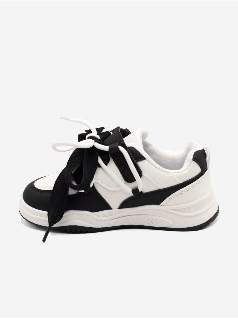 Baskets a lacets Noir - Kiabi