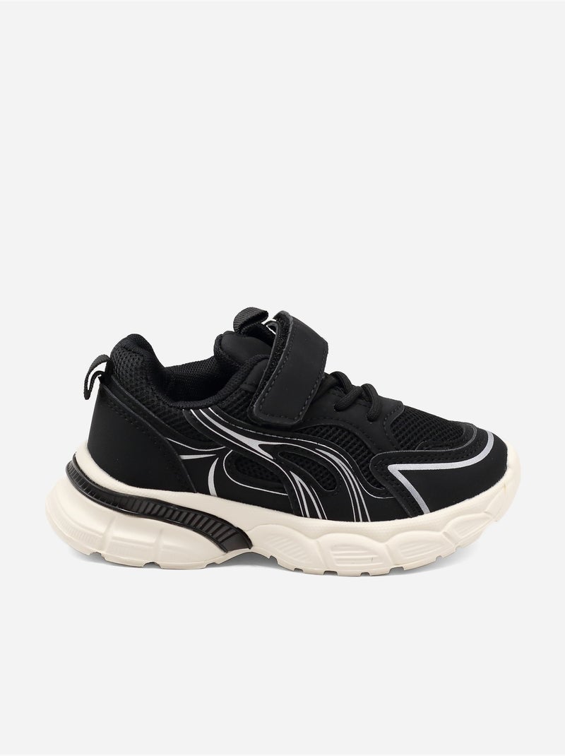 Baskets a lacets Noir - Kiabi