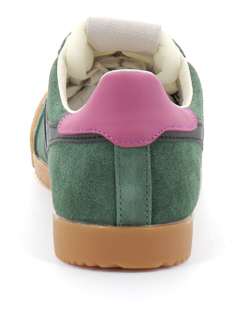 Baskets à Lacets Pour Adulte Elan Kaki - Kiabi