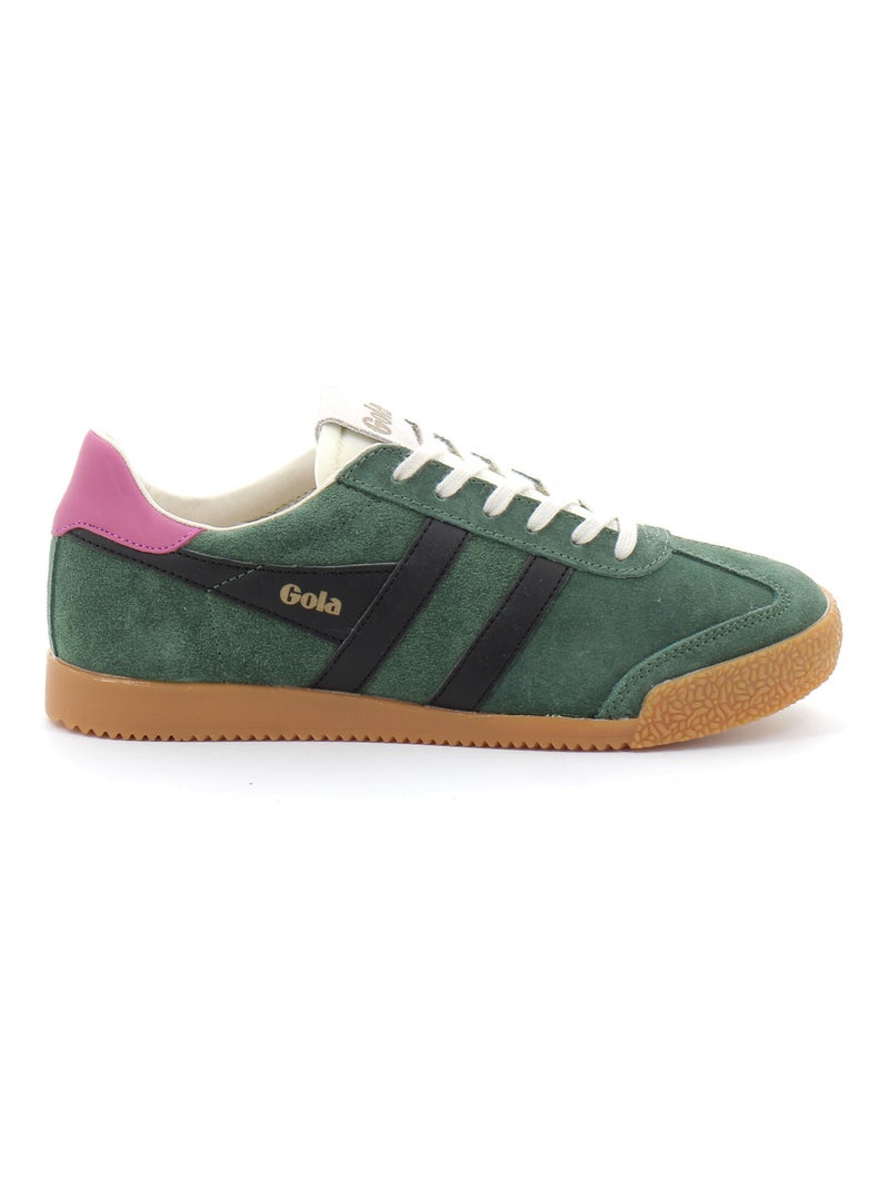 Baskets à Lacets Pour Adulte Elan Kaki - Kiabi
