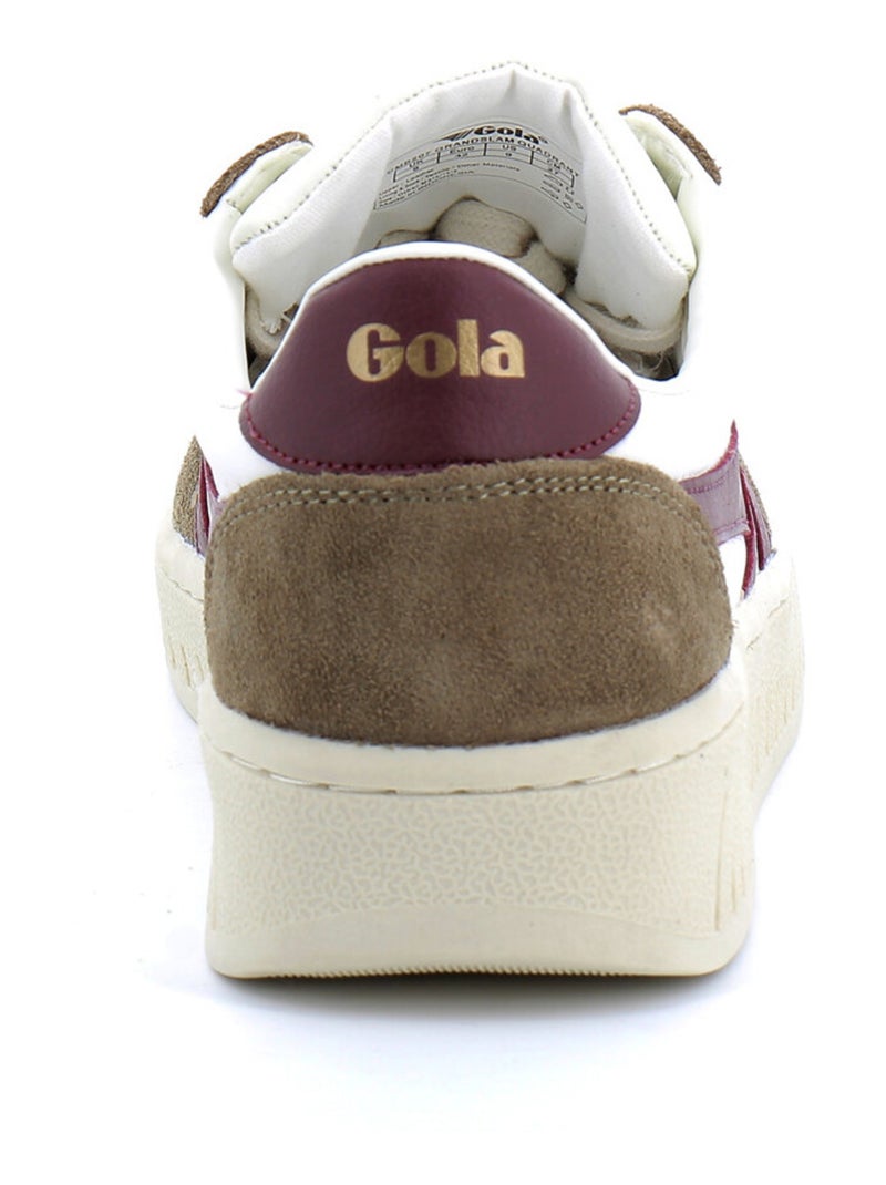 Baskets à Lacets Pour Adulte Grandslam Blanc - Kiabi