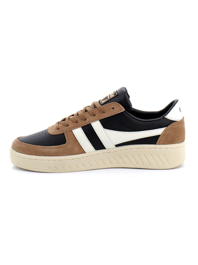 Baskets à Lacets Pour Adulte Grandslam Noir - Kiabi