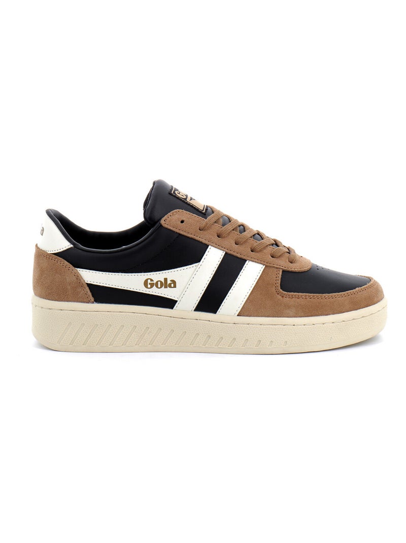 Baskets à Lacets Pour Adulte Grandslam Noir - Kiabi