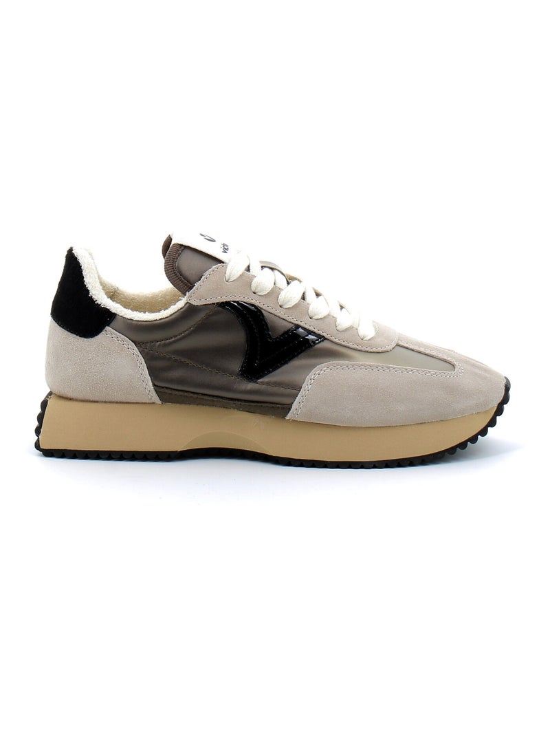 Baskets à Lacets Pour Femme Beige - Kiabi