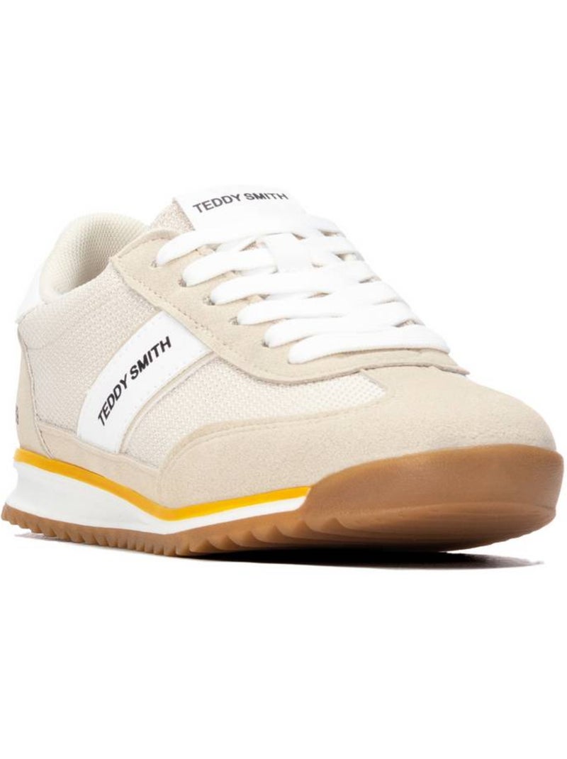Baskets à lacets pour femme Beige - Kiabi
