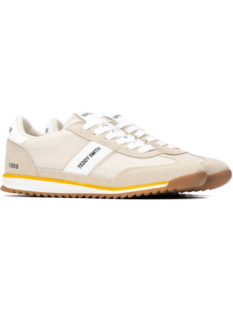 Baskets à lacets pour femme Beige - Kiabi