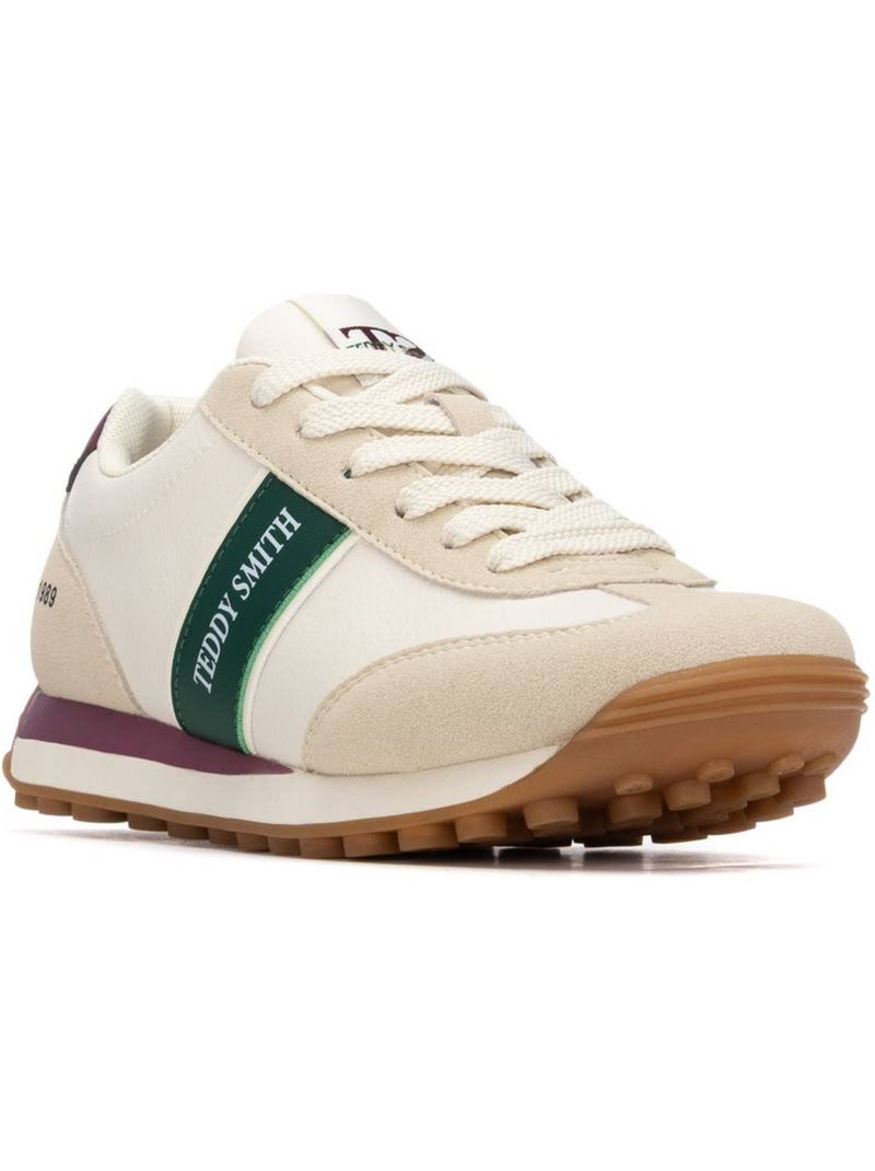 Baskets à lacets pour femme Beige - Kiabi