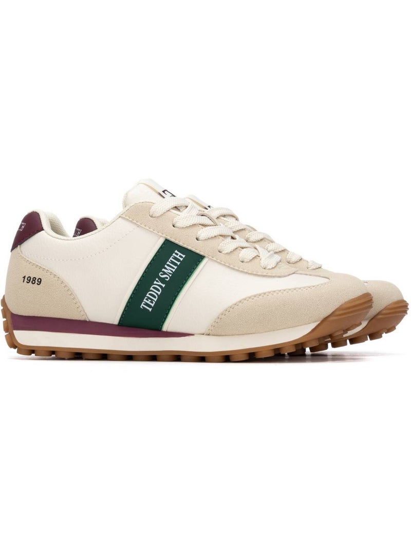 Baskets à lacets pour femme Beige - Kiabi