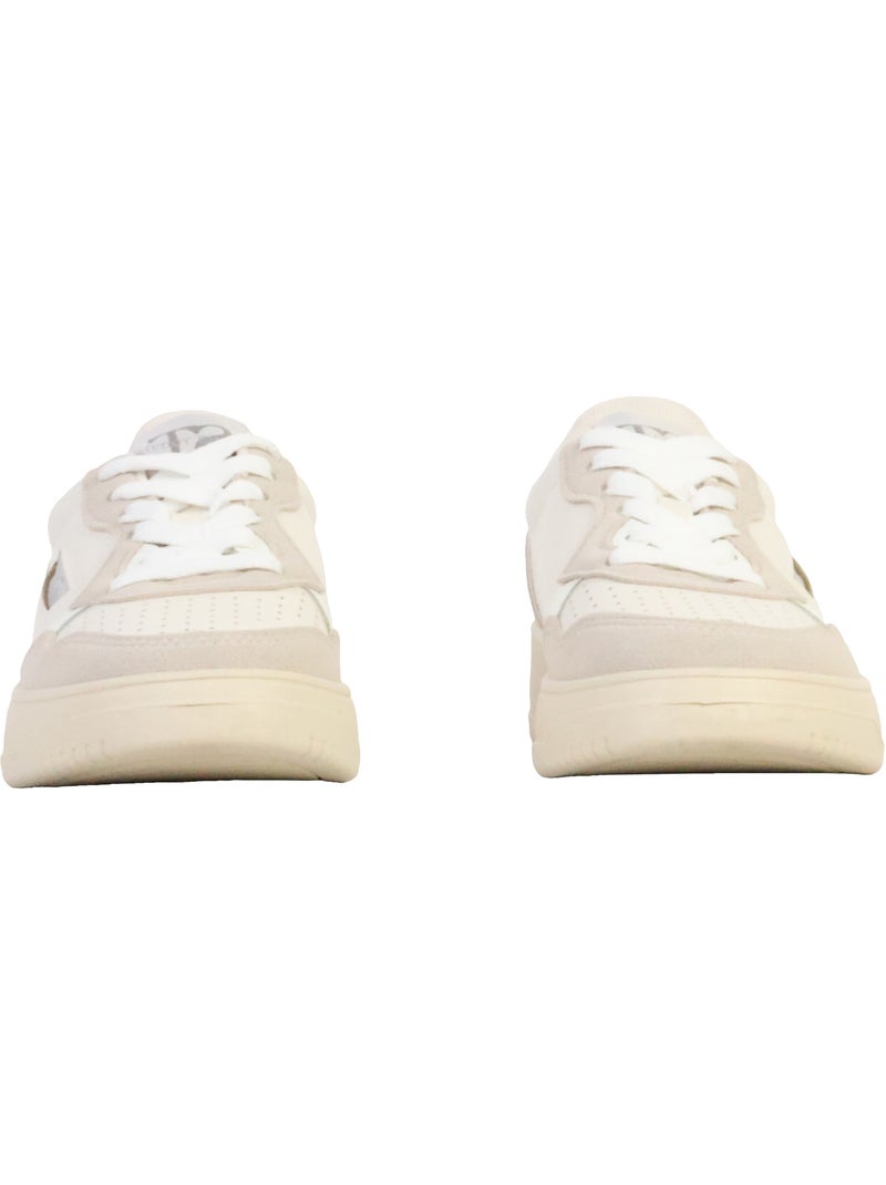 Baskets à lacets pour femme Blanc - Kiabi