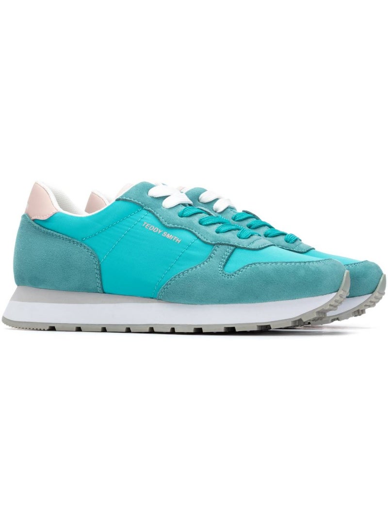 Baskets à lacets pour femme Bleu azur - Kiabi