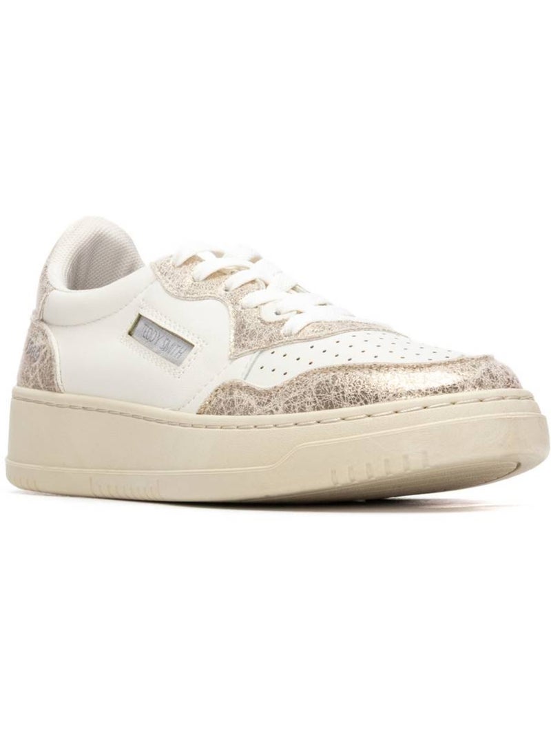 Baskets à lacets pour femme Doré/or - Kiabi