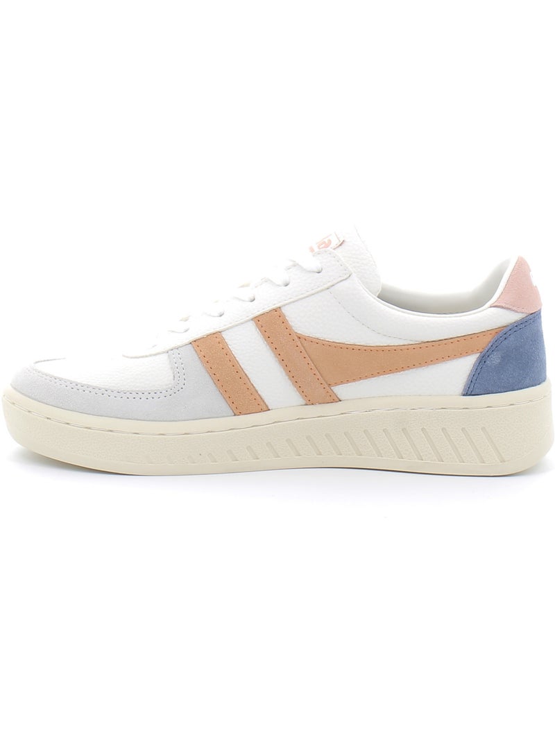 Baskets à Lacets Pour Femmes Grandslam Blanc - Kiabi