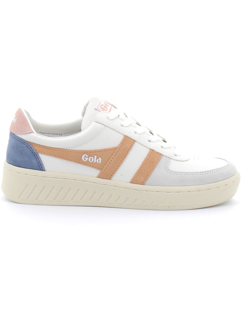 Baskets à Lacets Pour Femmes Grandslam Blanc - Kiabi